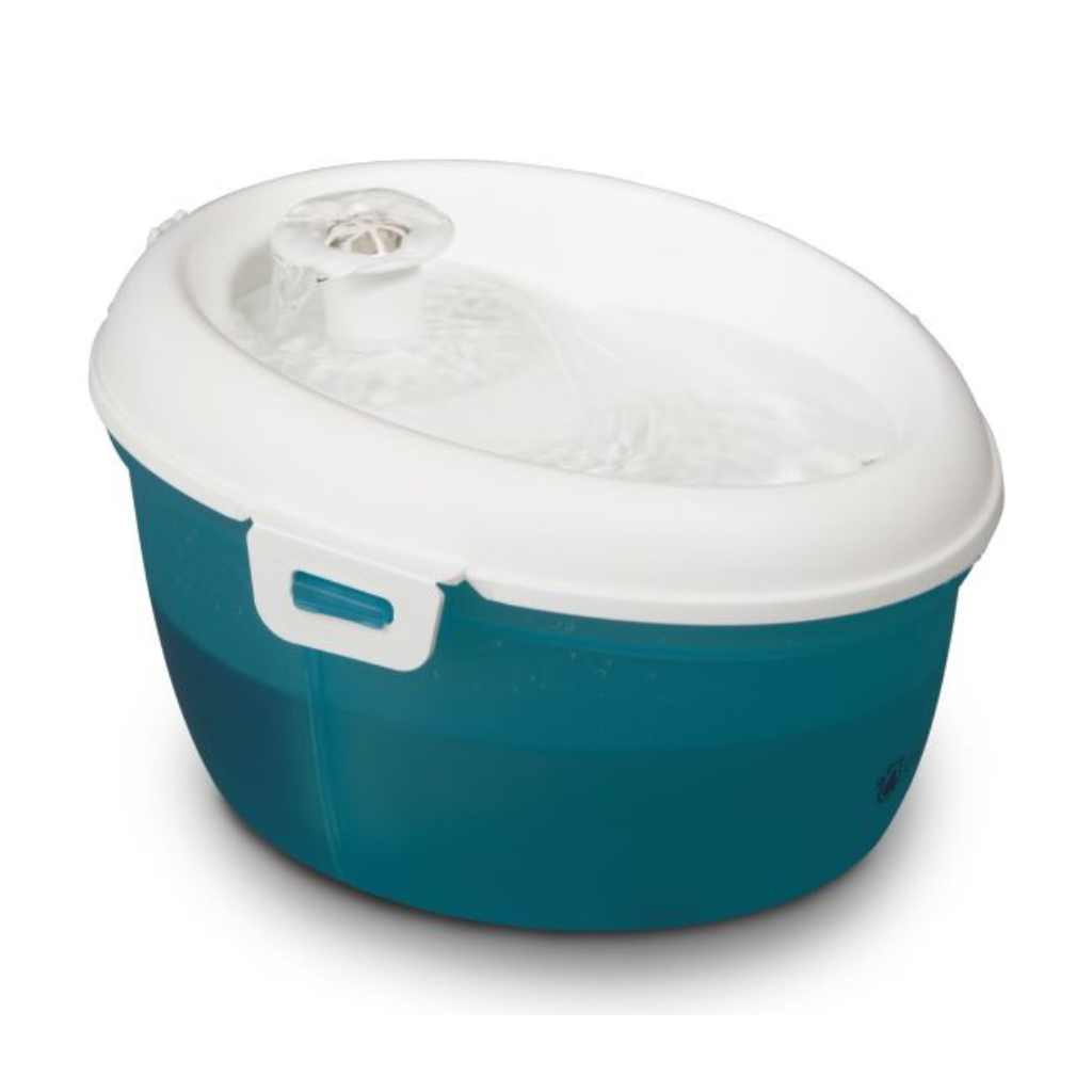 H2O Drinking Fountain - White and Blue-Green