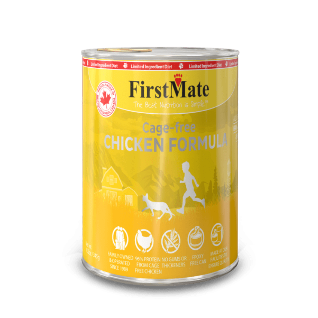 FirstMate Limited Ingredient Free Run Chicken Formula Cat Can