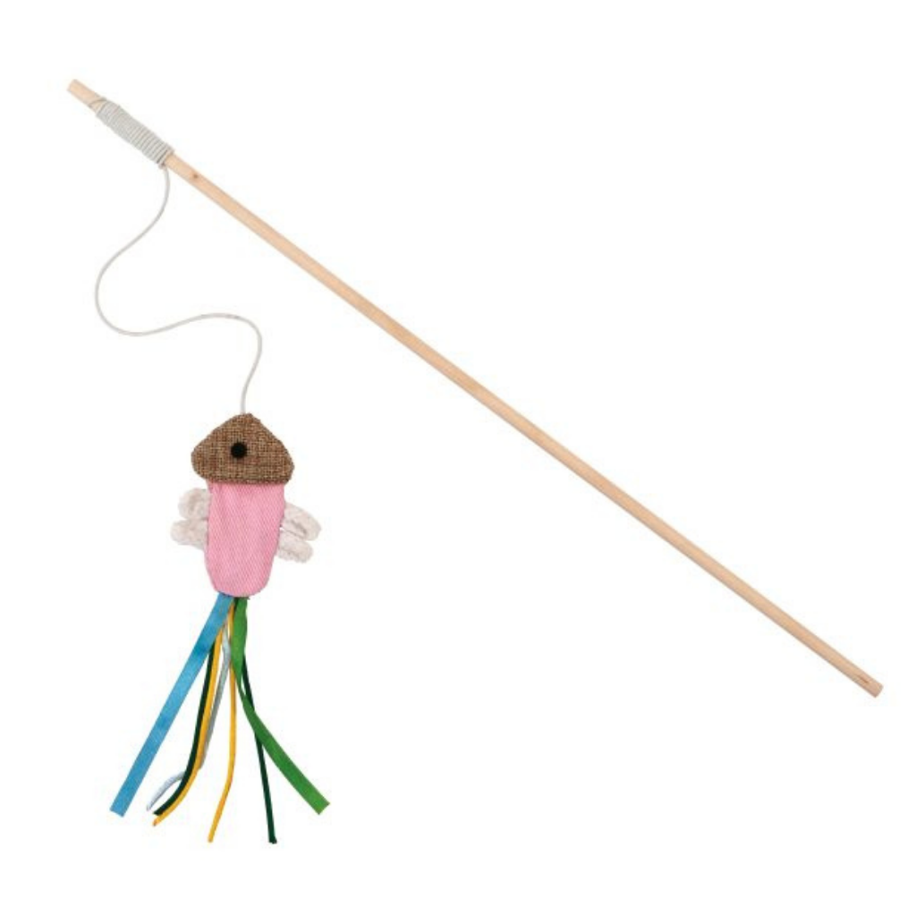 Bud'Z Swing Stick Jelly Fish Pink Cat Toy