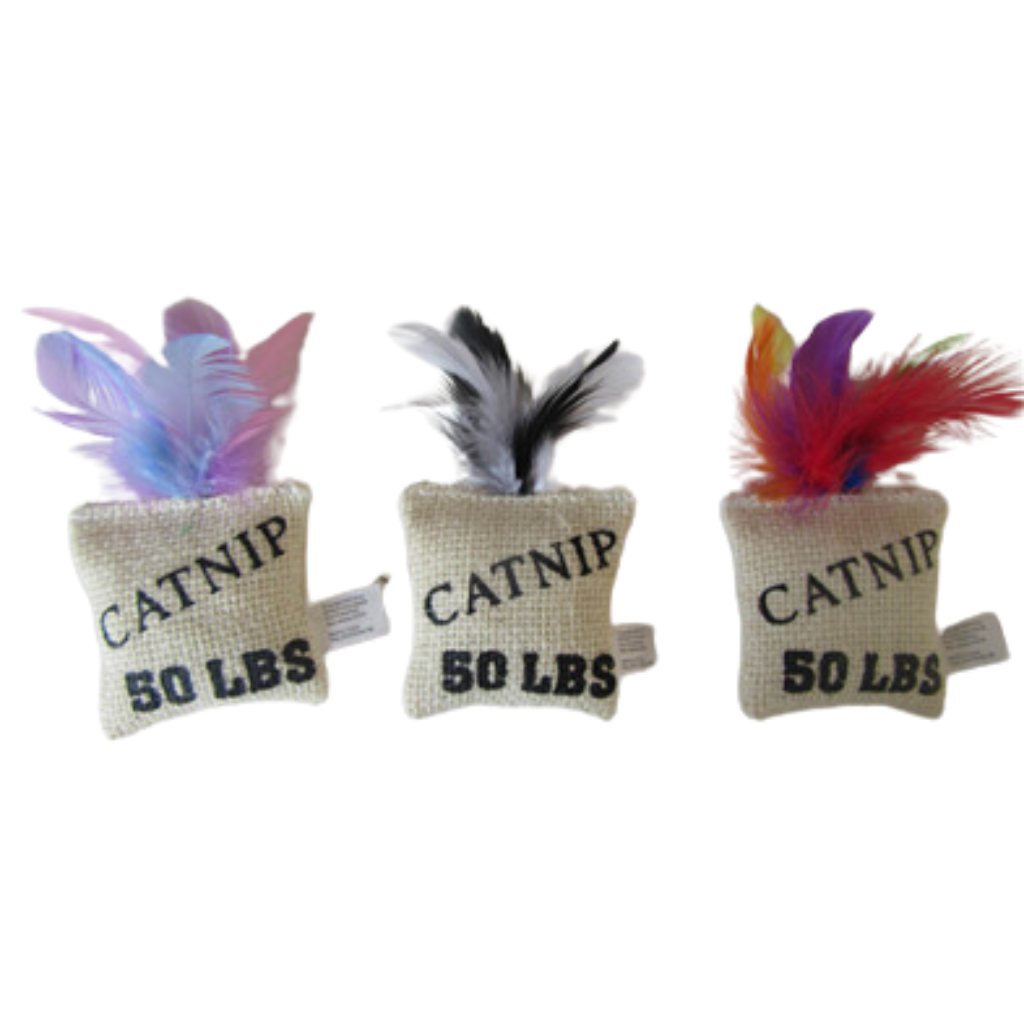 Multipet Burlap Catnip Bag Cat Toy
