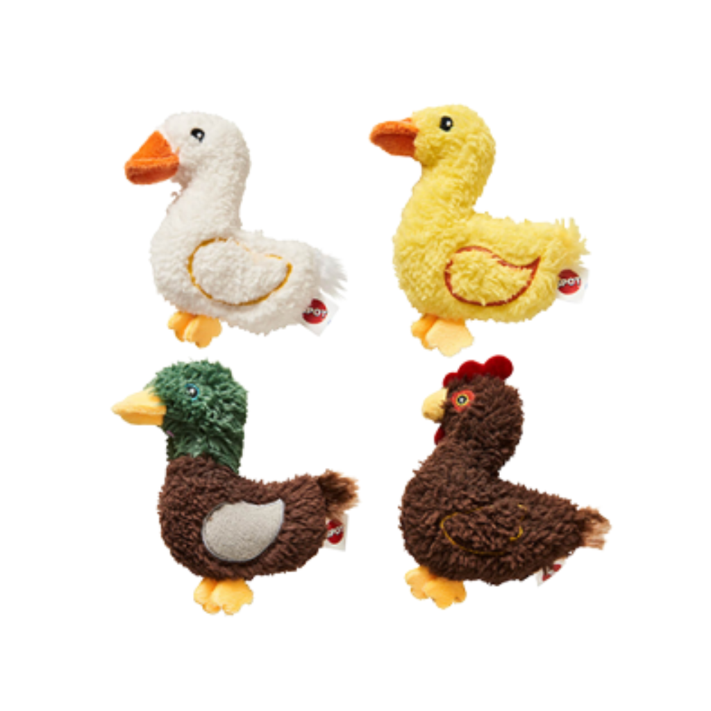 SPOT Love The Earth Barnyard Bird Assorted 4" Cat Toy