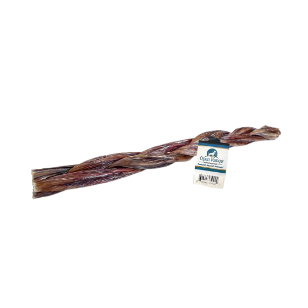 Open Range Beef Chomper Braid 11-12" Dog Treat