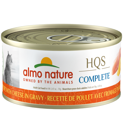 Almo Nature HQS Complete - Chicken Recipe with Cheese in gravy Cat Can