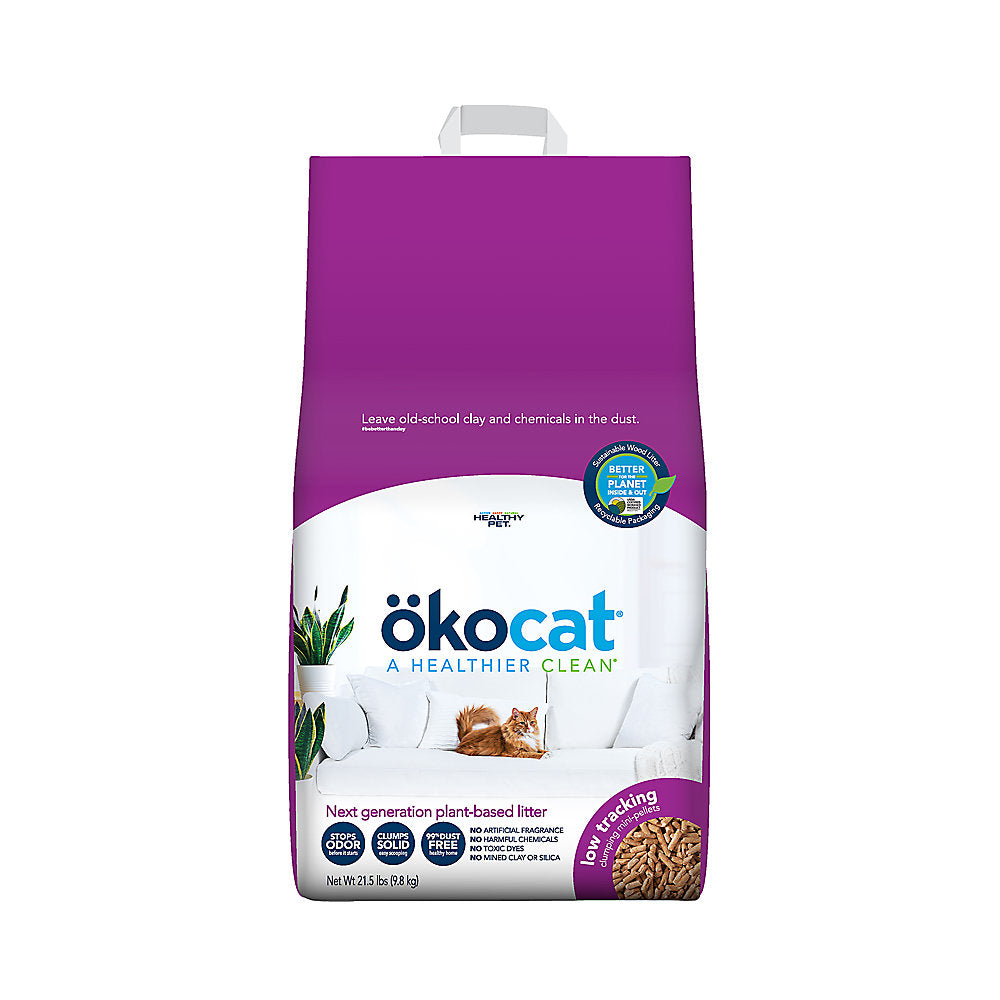 ökocat Low Tracking, Less Mess Mini-Pellets Clumping Wood Cat Litter