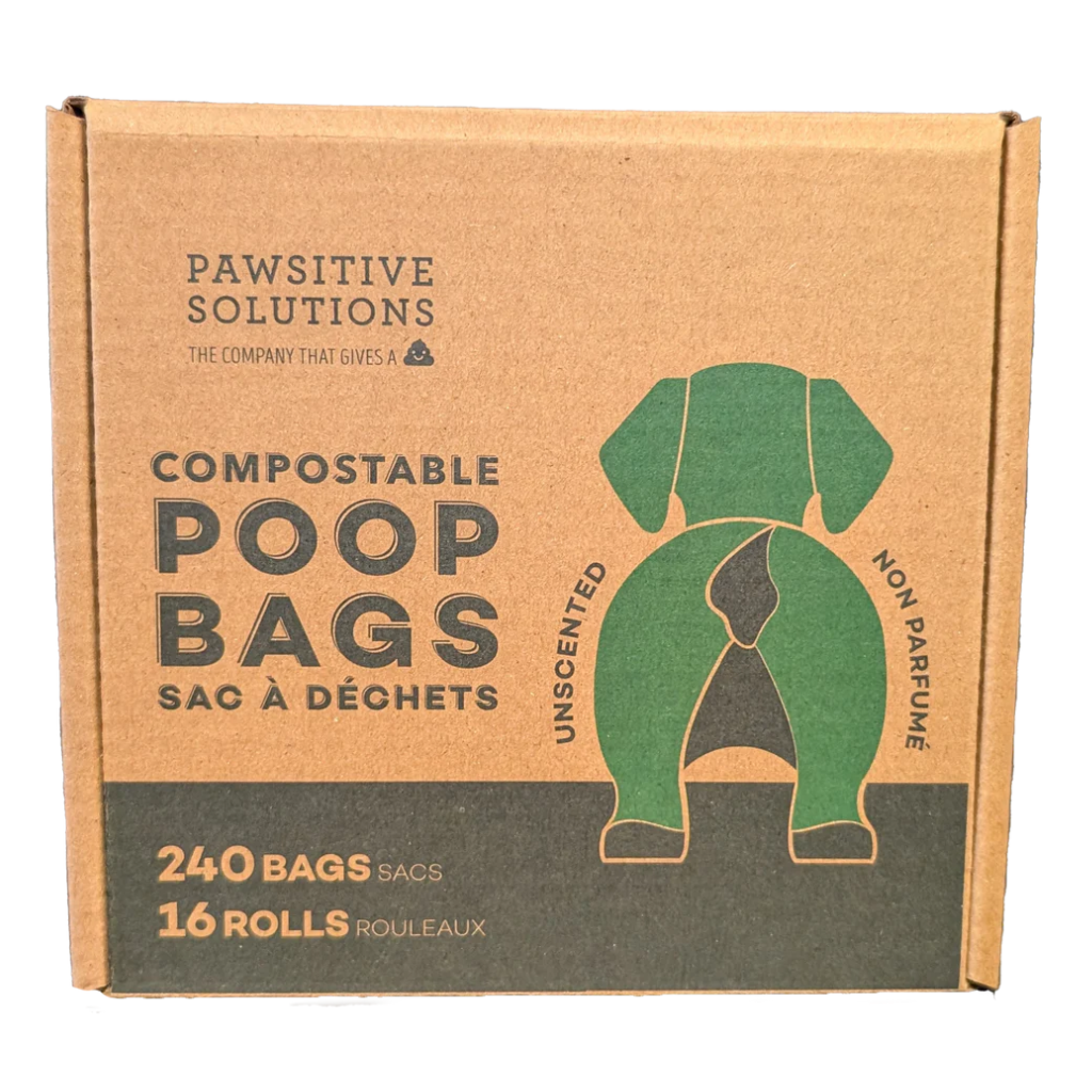 Pawsitive Solutions Compostable Poop Bags (8 Rolls)
