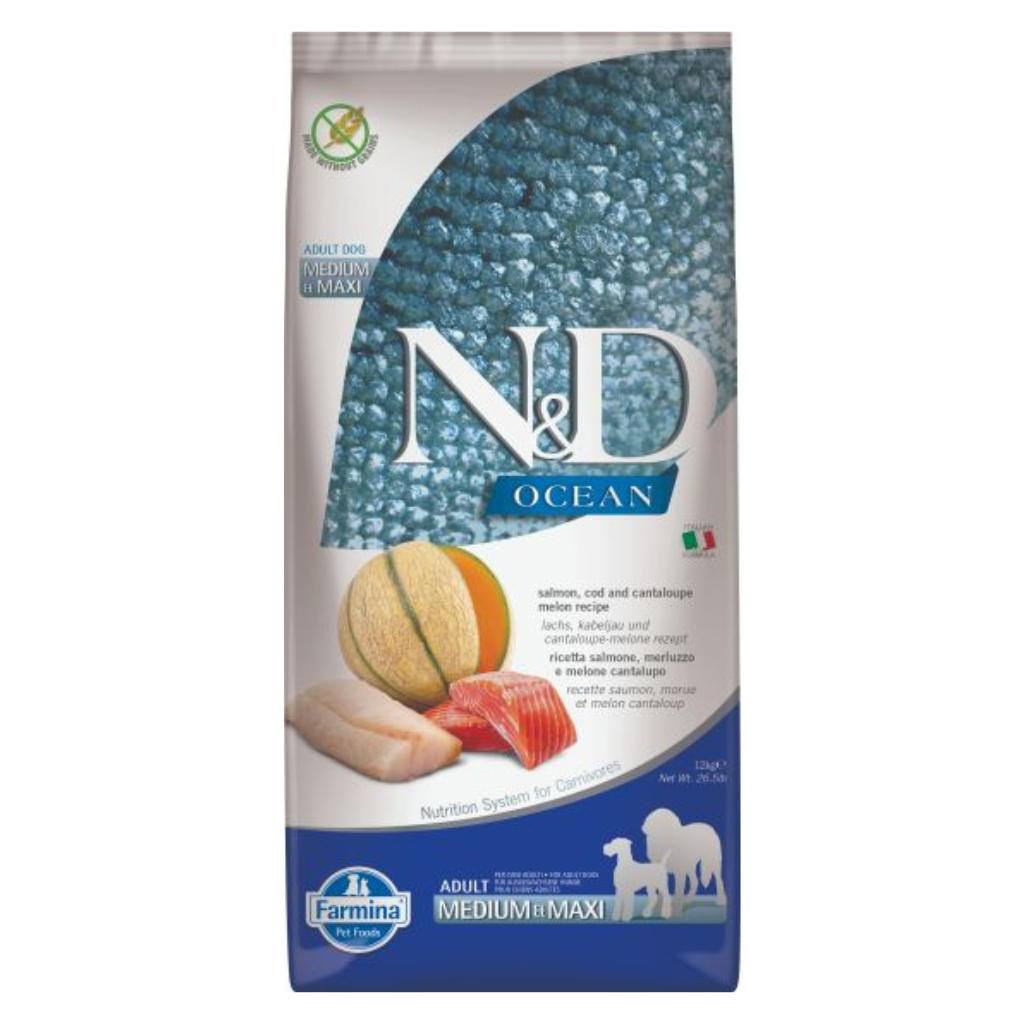 Farmina N&D Ocean Cod Orange & Pumpkin Adult Medium & Maxi Dog Food