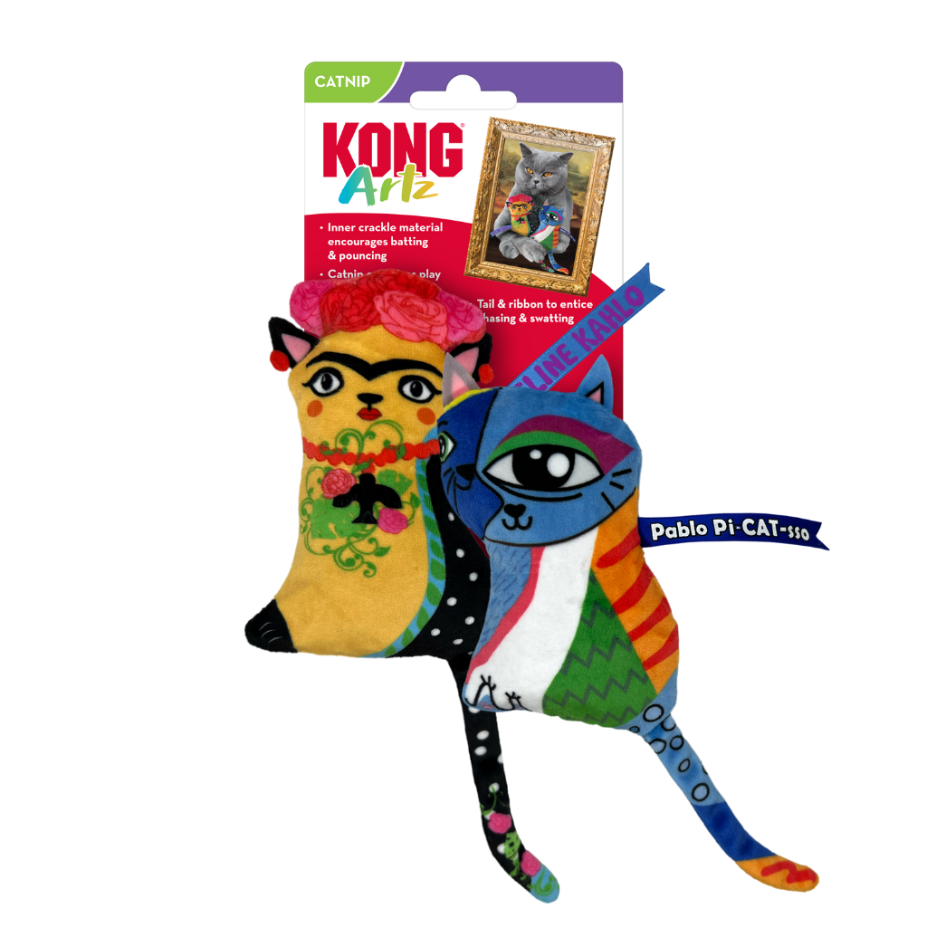 KONG Arts Kahlo/Picasso 2 Pack Cat Toy