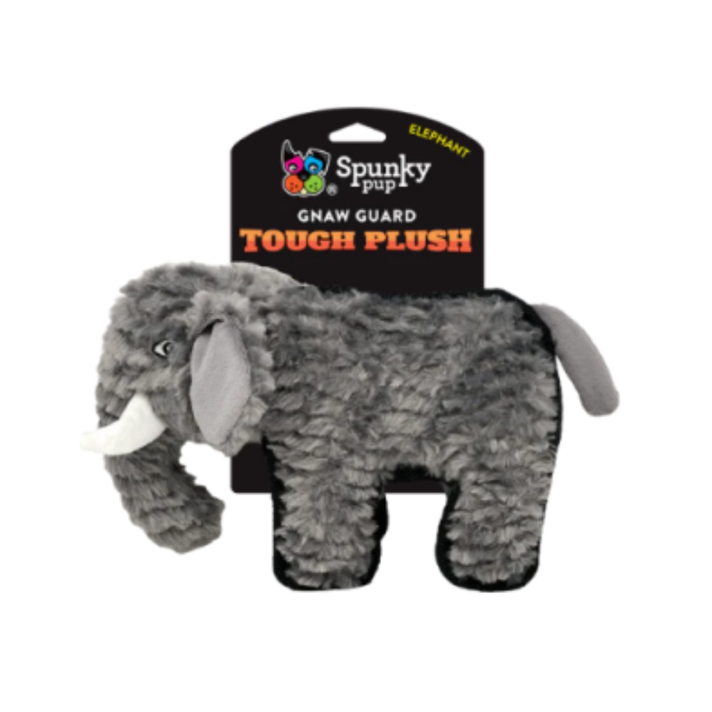 Spunky Pup Tough Plush Elephant Dog Toy