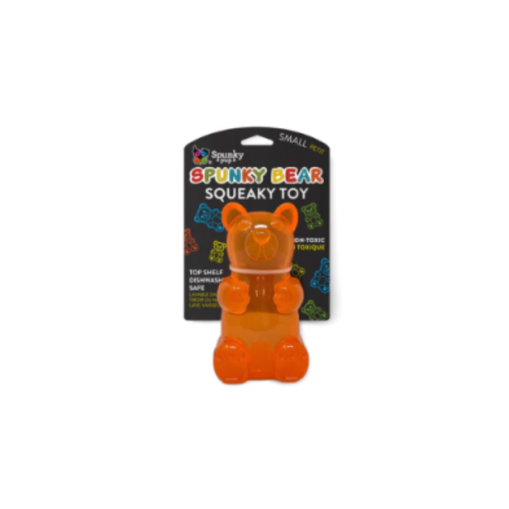 Spunky Pup Gummy Bears Squeaky Toy Assorted Colors Small Dog Toy