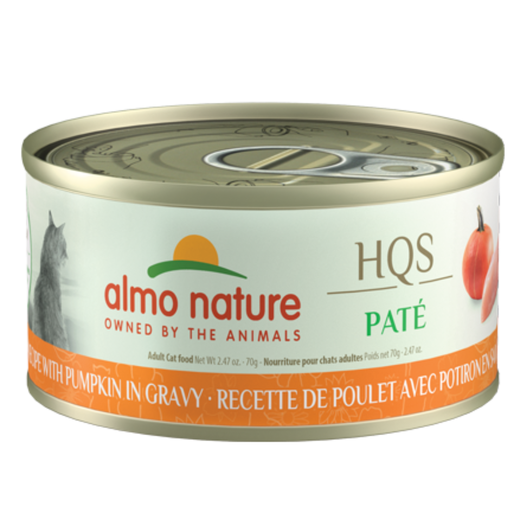 Almo Nature HQS Natural Mousse - Chicken Recipe with Pumpkin in gravy Cat Can
