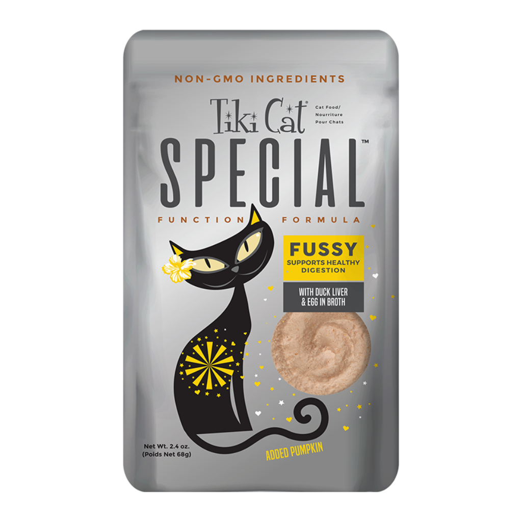 Tiki Cat Special - Fussy: Duck Liver & Egg in Broth Cat Pouch