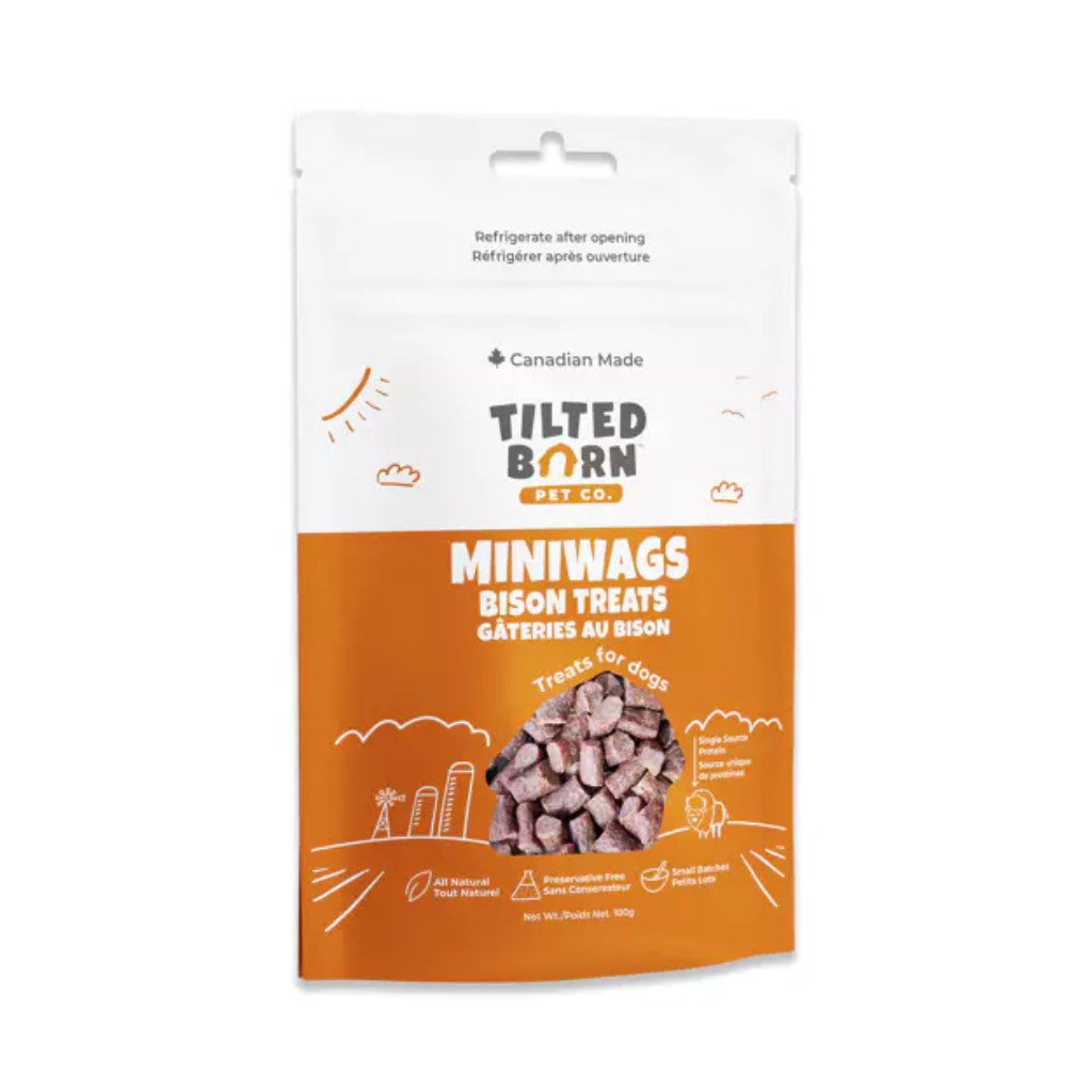 Tilted Barn Pet Co. Canadian Bison MiniWags Dog Treats