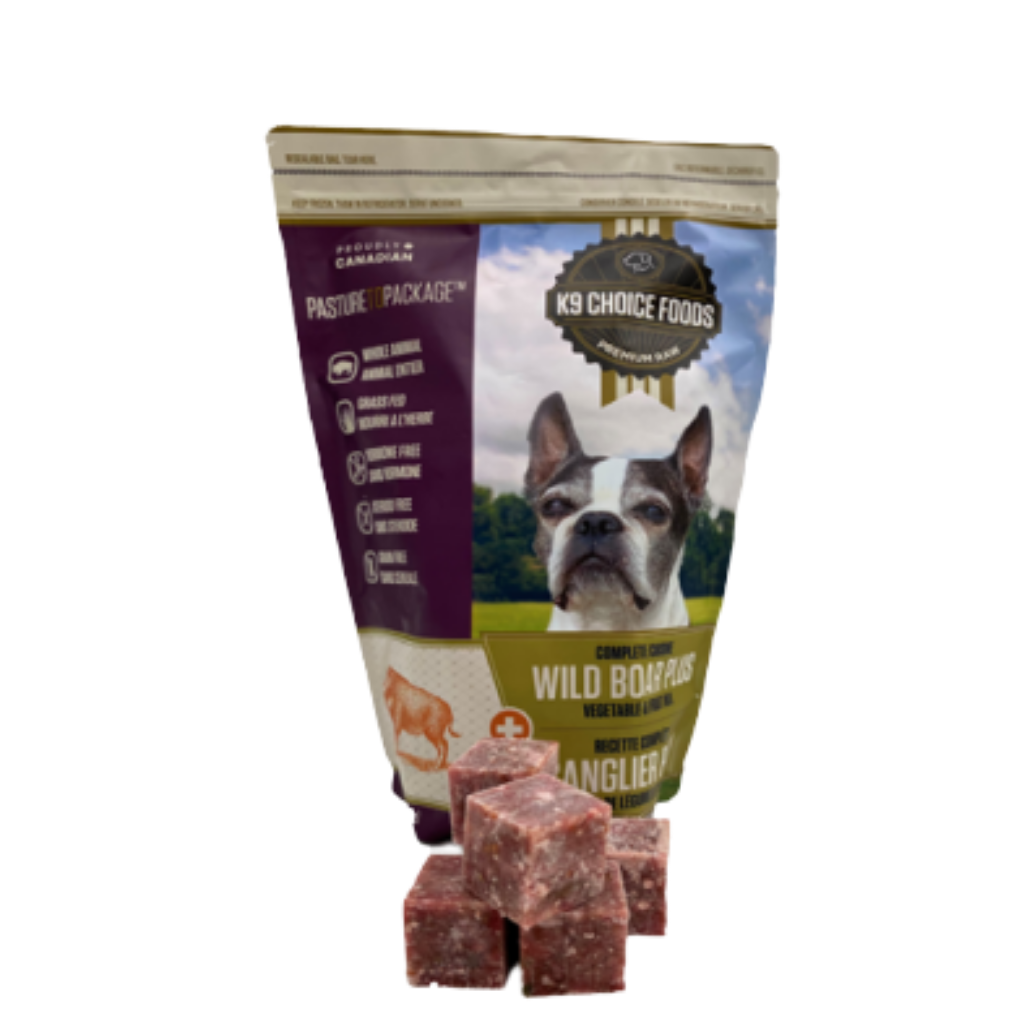K9 Choice Foods Wild Boar Plus Frozen Dog Food