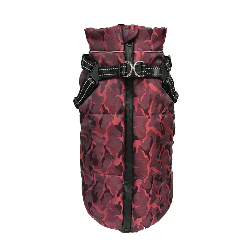 Doggie-Q Harness Jacket Reflective - Red