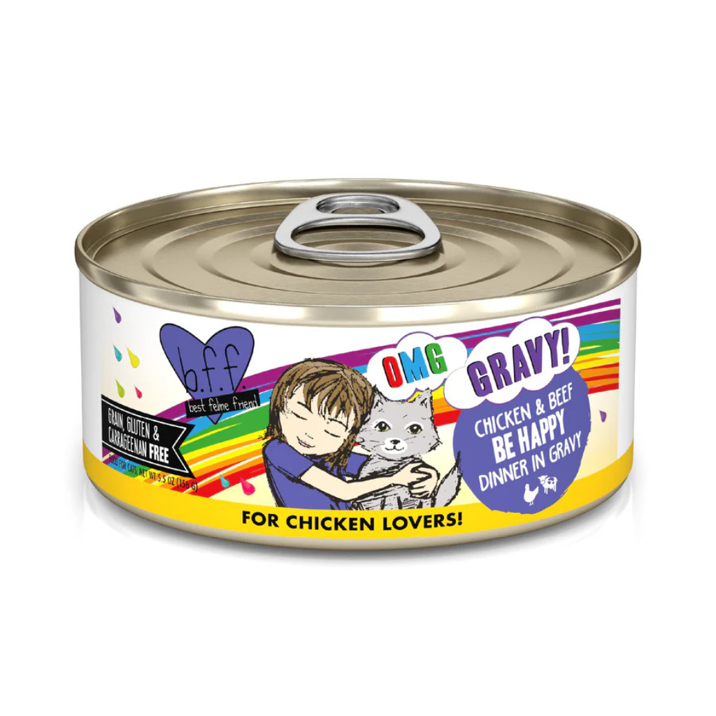 Weruva BFF OMG Gravy - Chicken & Beef Be Happy Cat Can