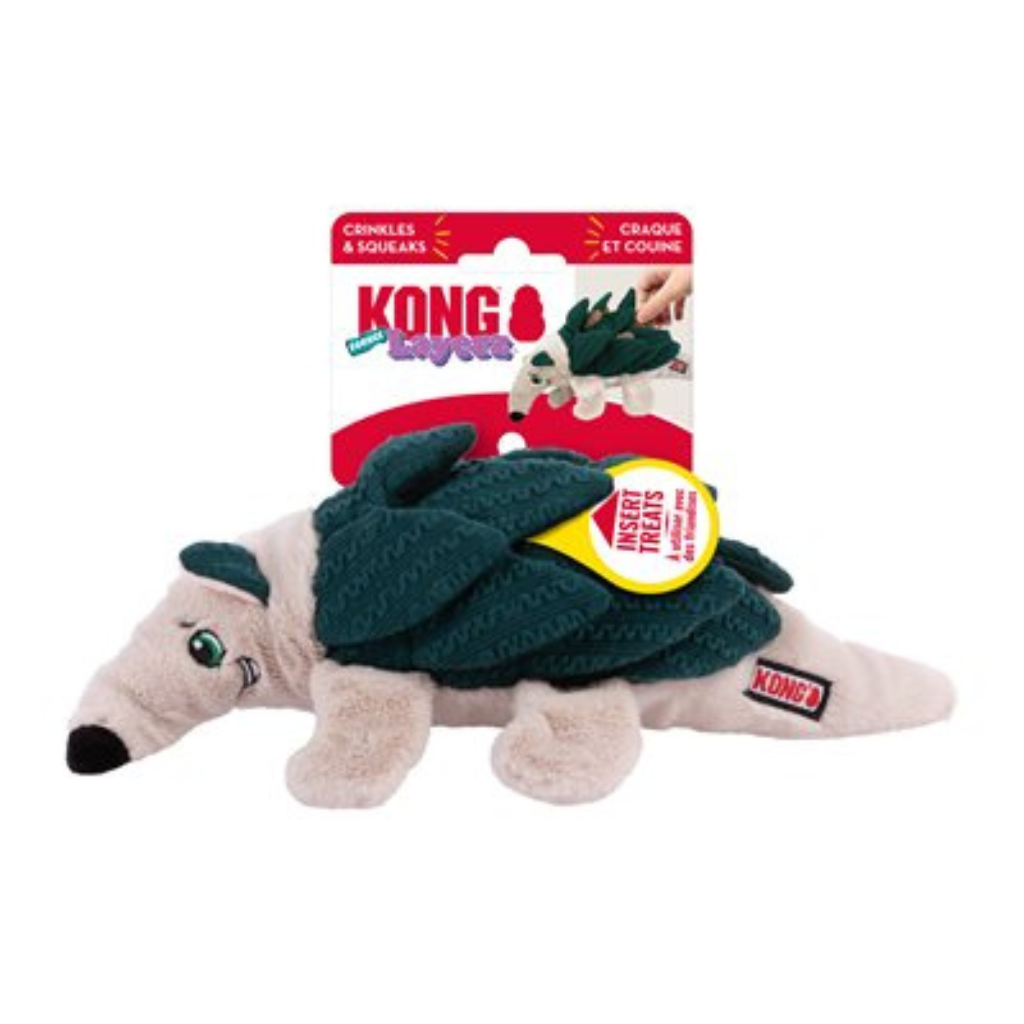 KONG Layerz Forage Armadillo Medium Dog Toy