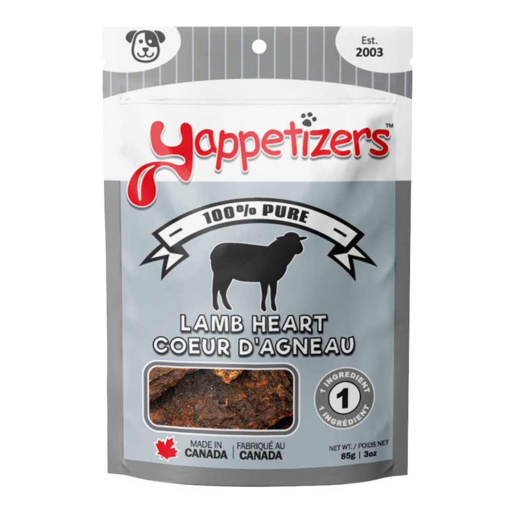 Yappetizers Dehydrated Lamb Heart Dog Treats