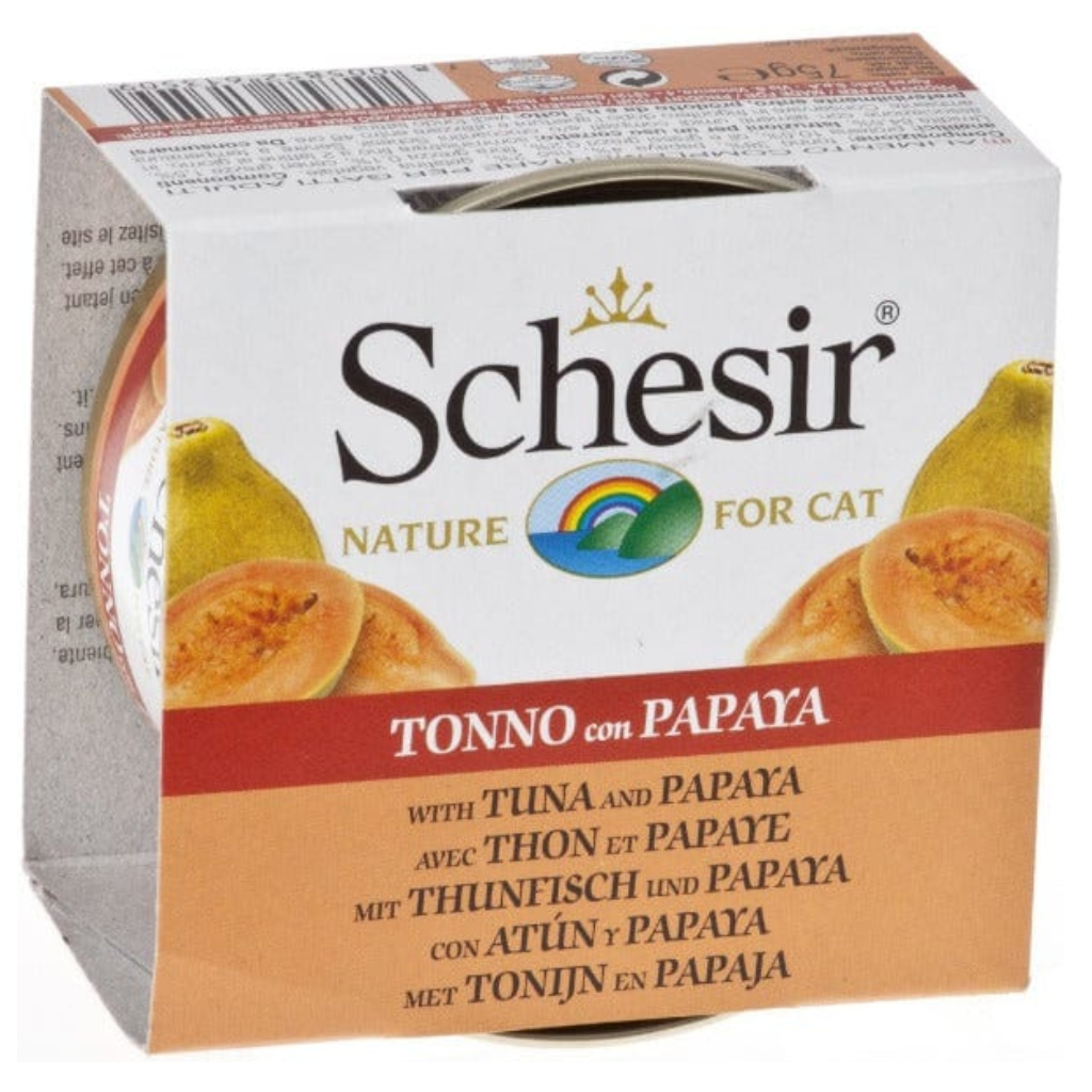 Schesir Tuna Entree With Papaya Cat Can