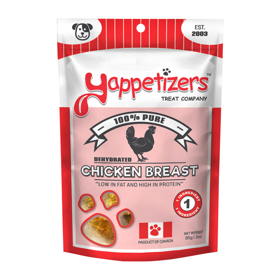Yappetizers Dehydrated Chicken Breast Dog Treats