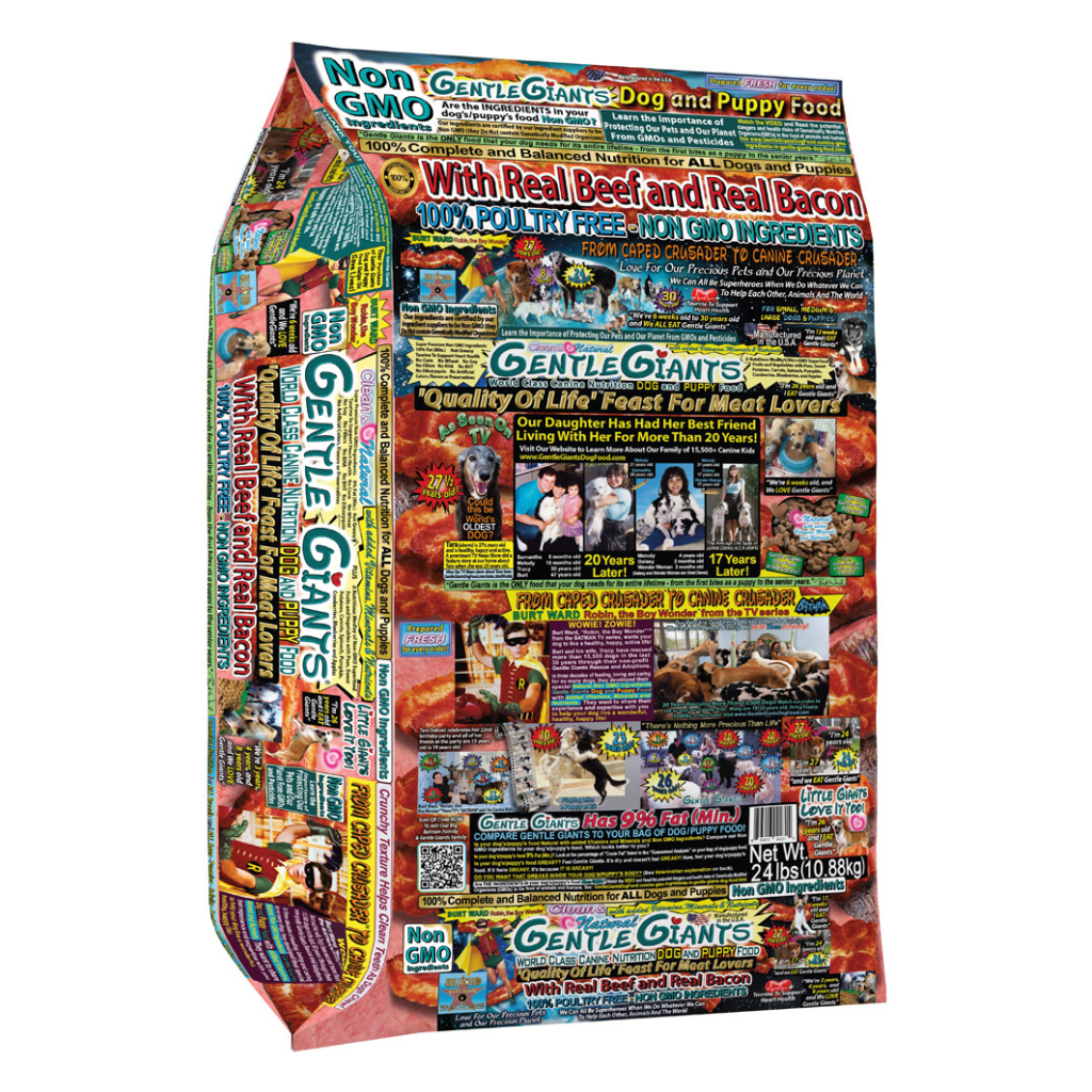 Gentle Giants Beef and Bacon Dog Food