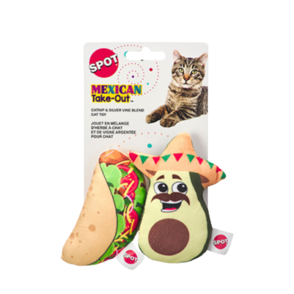 Spot Mexican Take Out Assorted Cat Toy 2 Pack