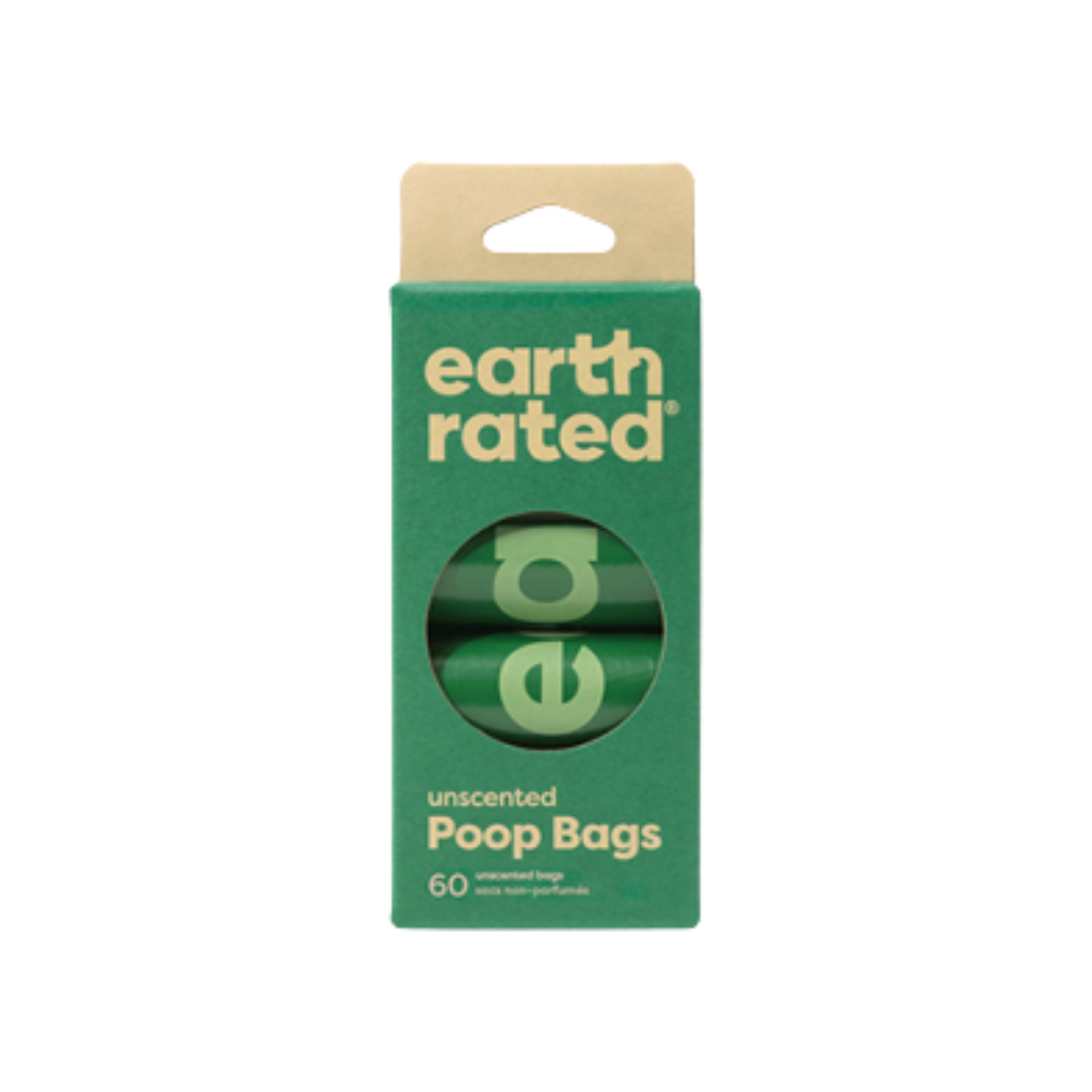 Earth Rated Poop Bags on Refill Rolls Unscented (4 Rolls)