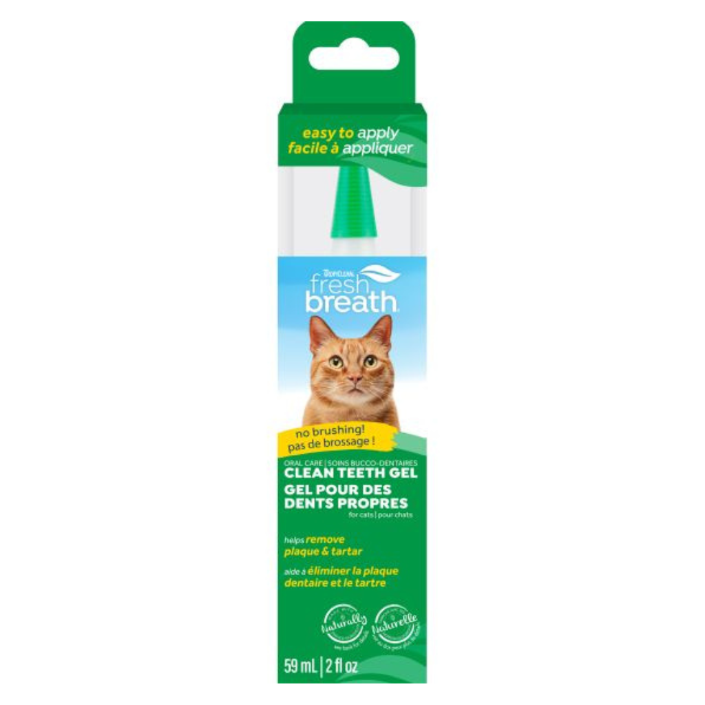 Tropiclean Fresh Breath No Brushing Clean Teeth Dental & Oral Care Gel for Cats