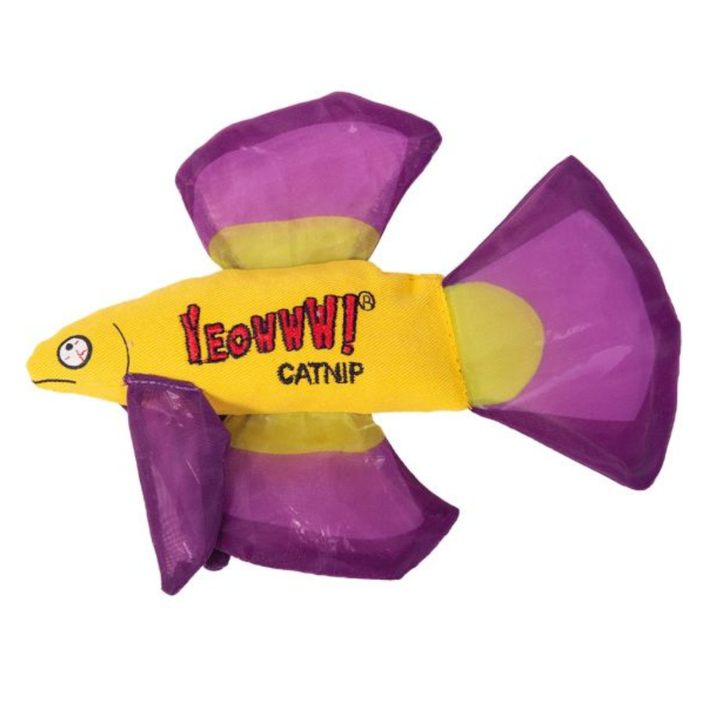 Yeowww Betta Fish Purple Cat Toy