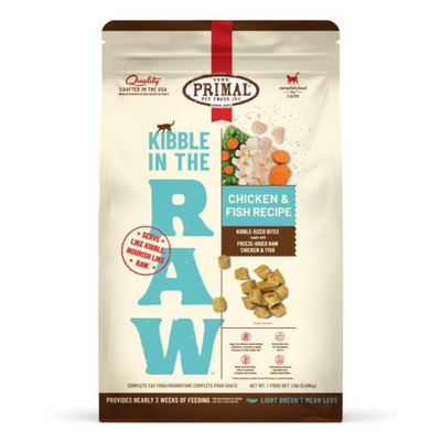 Primal Kibble In The Raw Chicken & Fish Recipe Cat Food