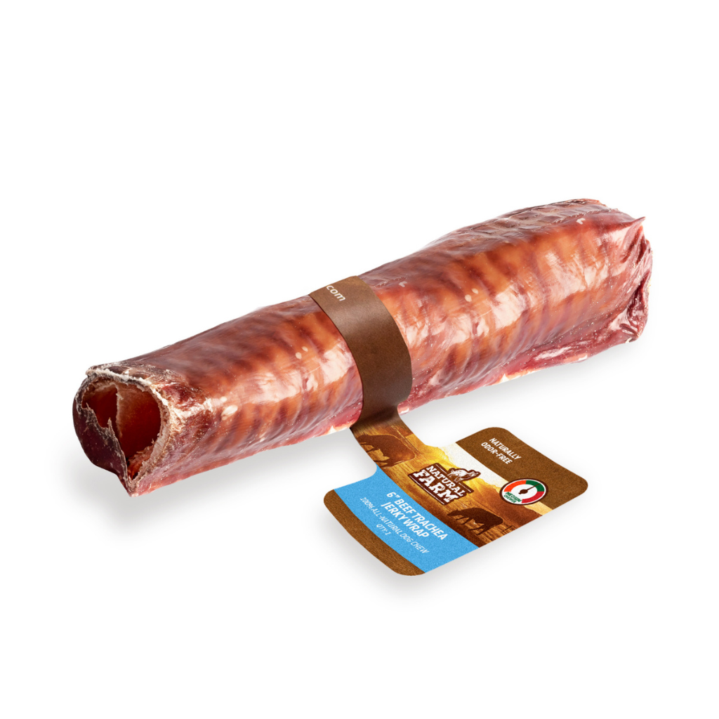Natural Farm Jerky-Wrapped Beef Trachea 12"
