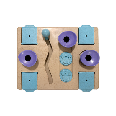 foufouBRANDS fouFIT Hide 'n Seek Multi-Play Busy Board 10" Puzzle Toy for Dogs