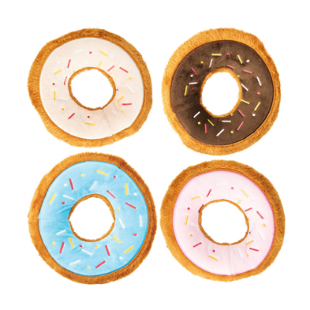 SPOT Plush Tasty Donut 7.5" Assorted Dog Toy