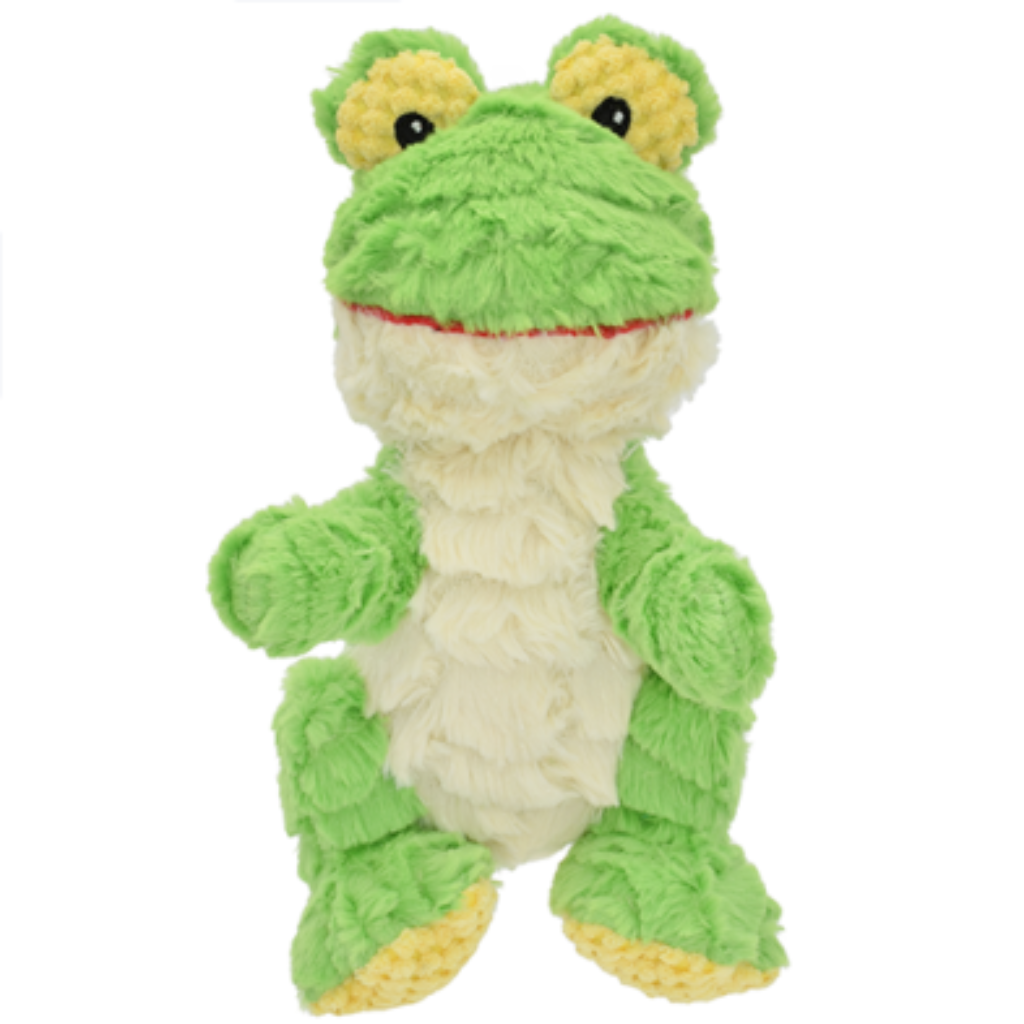 Multipet Wrinkleez Frog 9" Plush Dog Toy