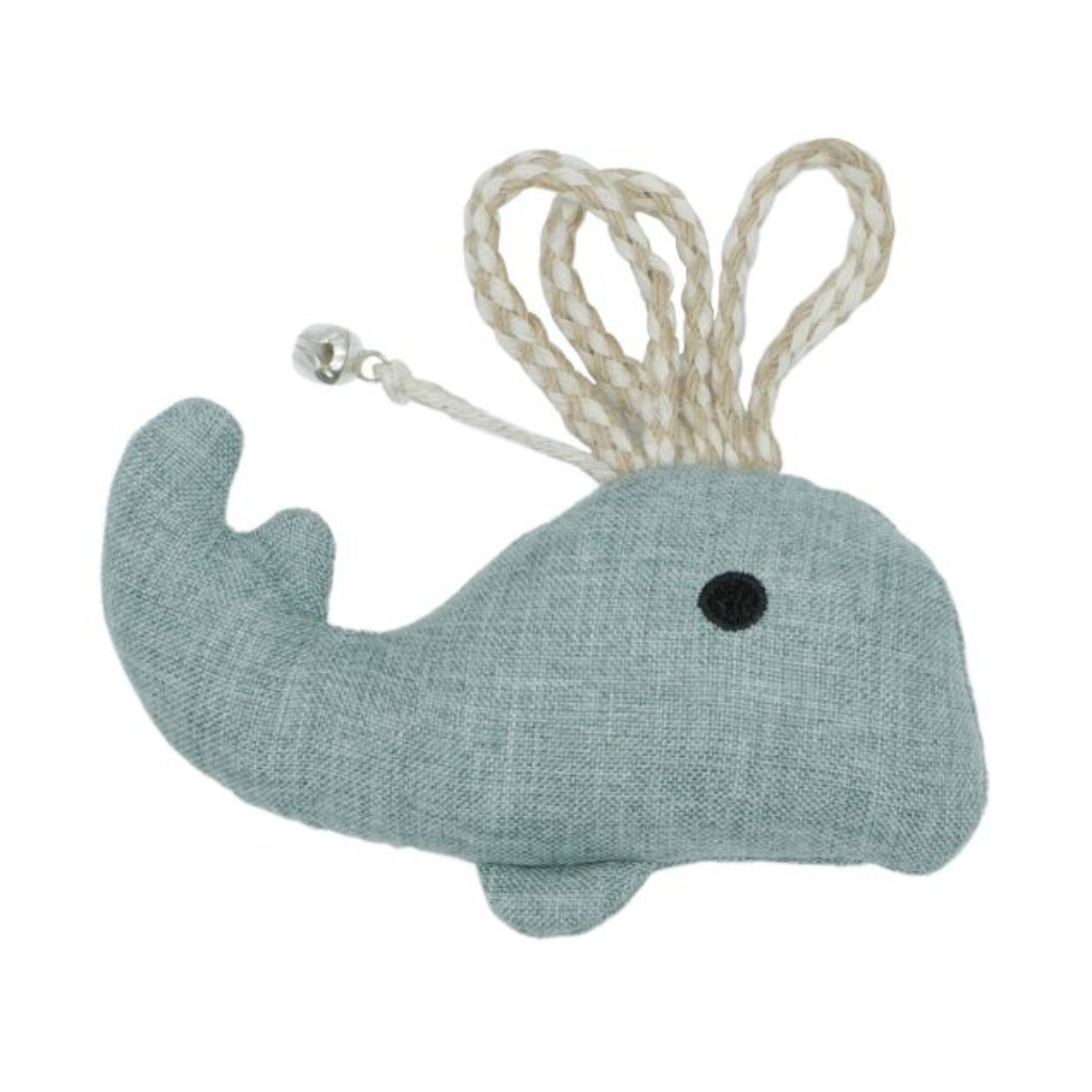 Bud'Z Recycled Fabric Whale Cat Toy