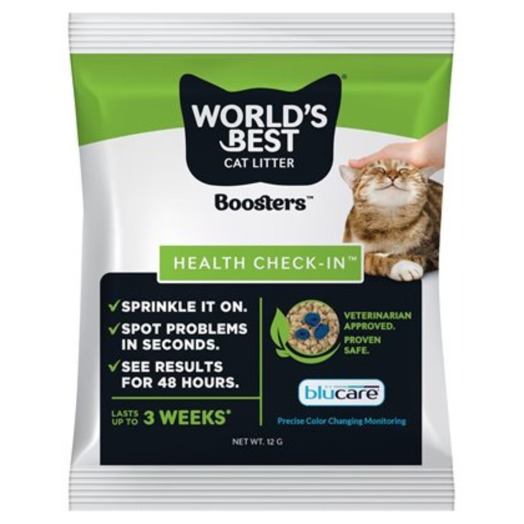 World's Best Cat Litter Boosters - Health Check-In Packet