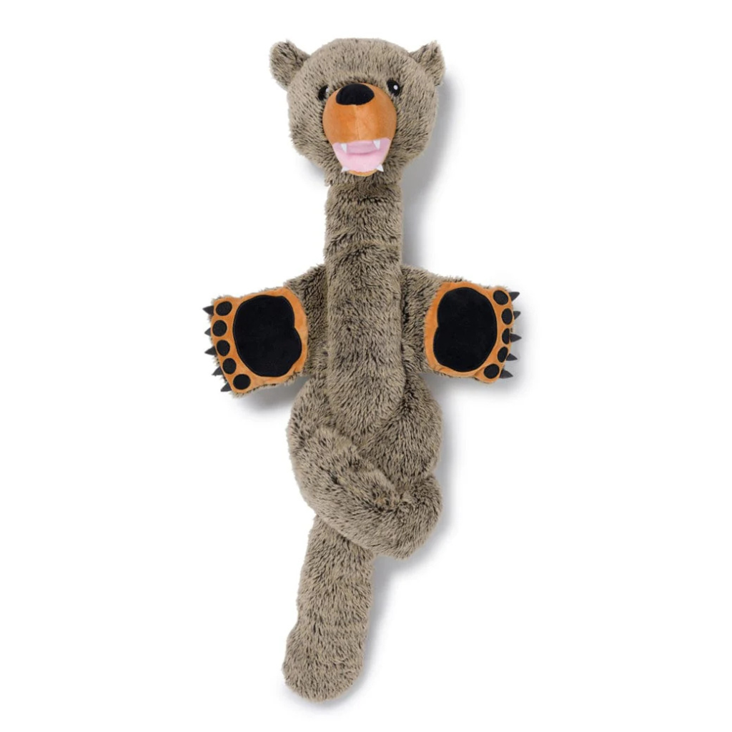 fabdog Twistie Grizzly Bear Dog Toy