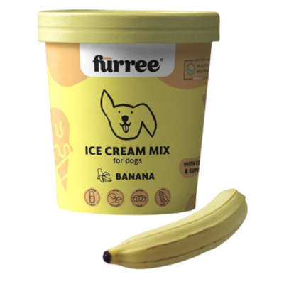 Furree Ice Cream Mix for Dogs - Banana Flavour