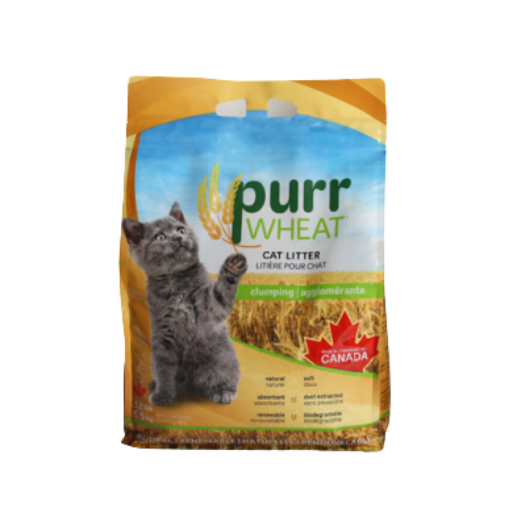 The Straw Boss Purr Wheat Premium Clumping Cat Litter