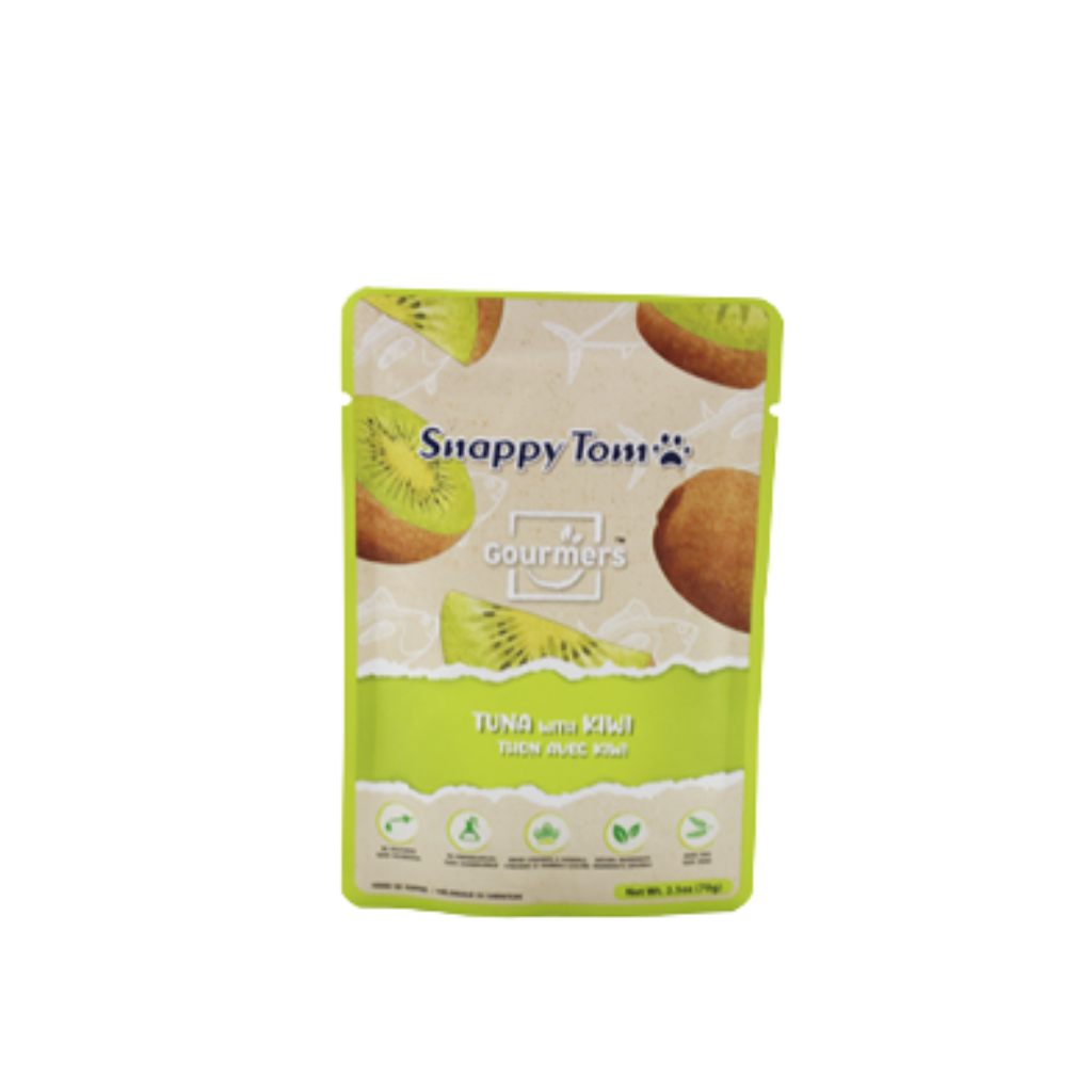 Snappy Tom Gourmers Tuna with Kiwi Wet Cat Food