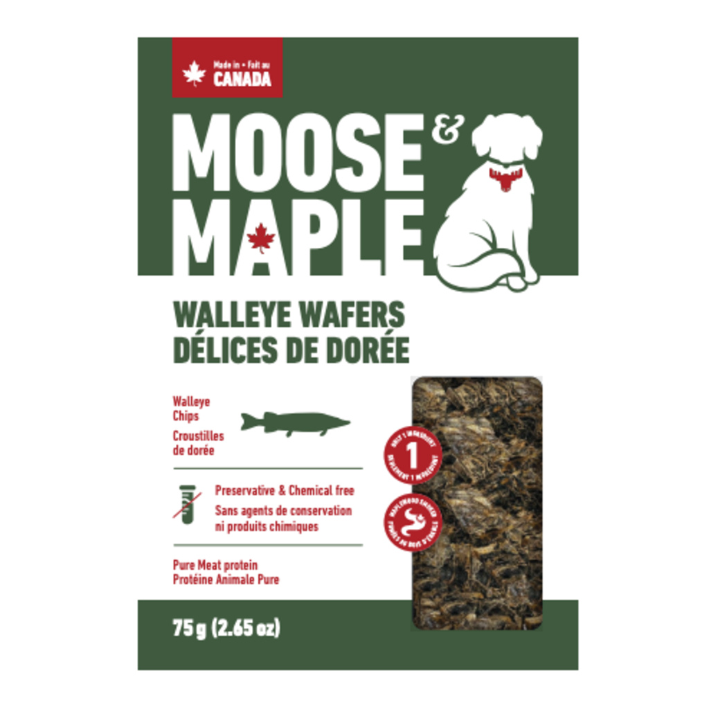 Moose & Maple Walleye Wafers Dog Treats