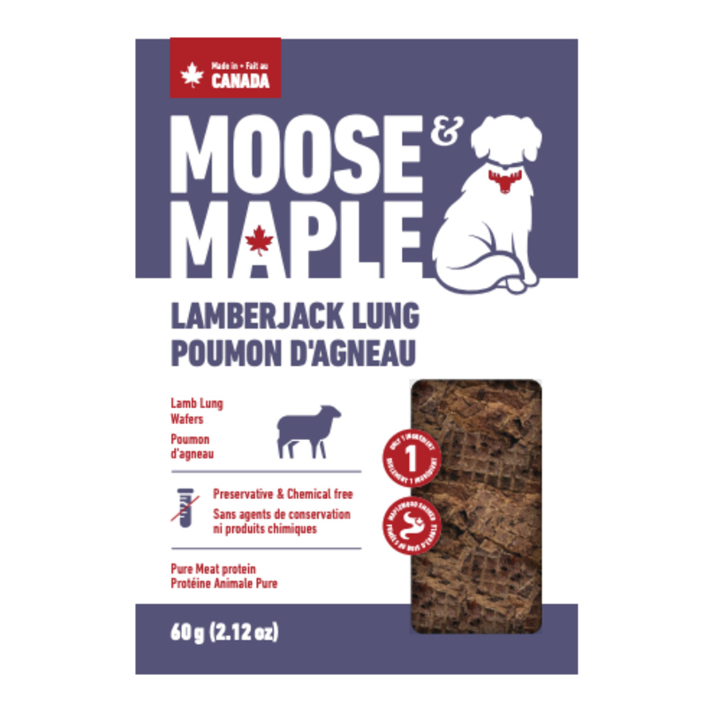 Moose & Maple Lamberjack Lung - Lamb Lung Wafers Dog Treats