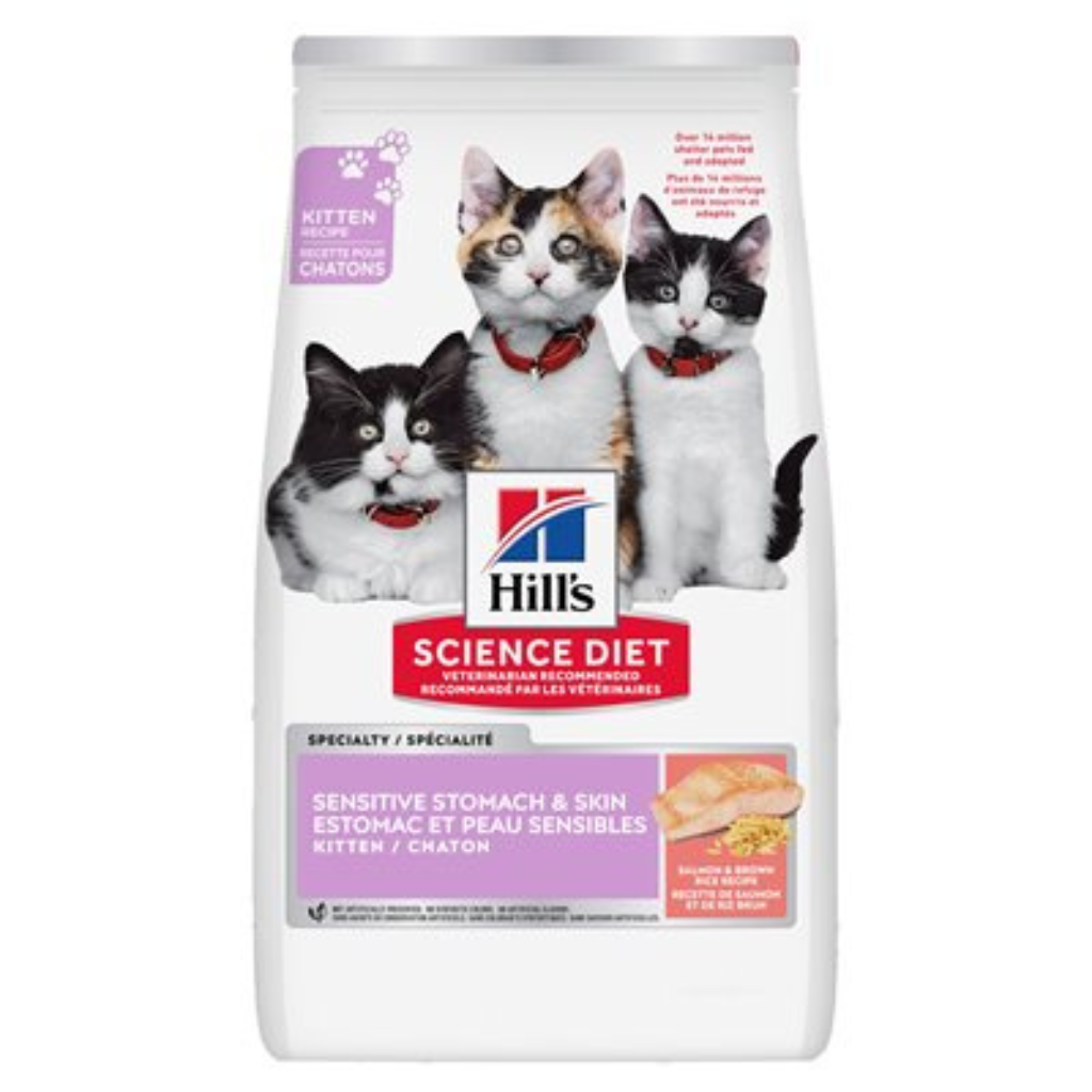 Hill's Science Diet Kitten Sensitive Stomach & Skin Salmon & Brown Rice