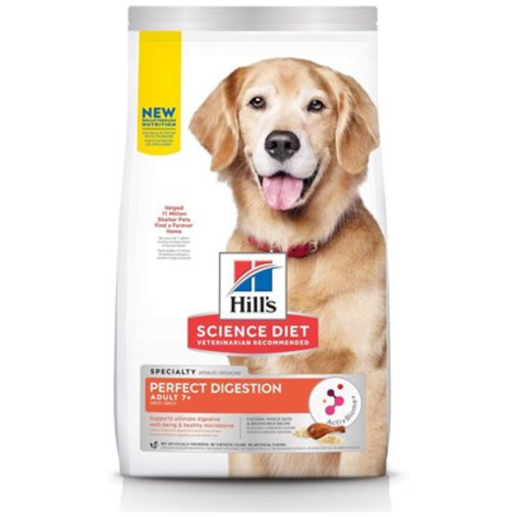 Hill's Science Diet Perfect Digestion Adult 7+ Chicken Brown Rice & Whole Oats Dog Food