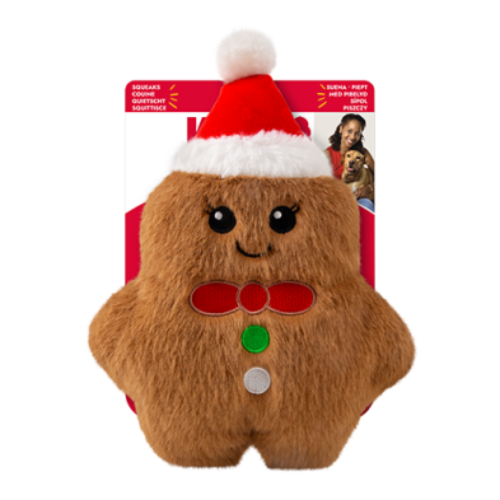 KONG HOLIDAY Snuzzles Gingerbread Man Medium Dog Toy