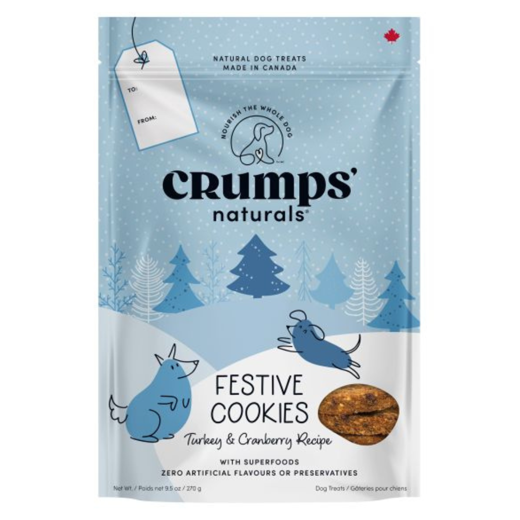 Crumps Holiday Festive Cookies Turkey & Cranberries Dog Treats