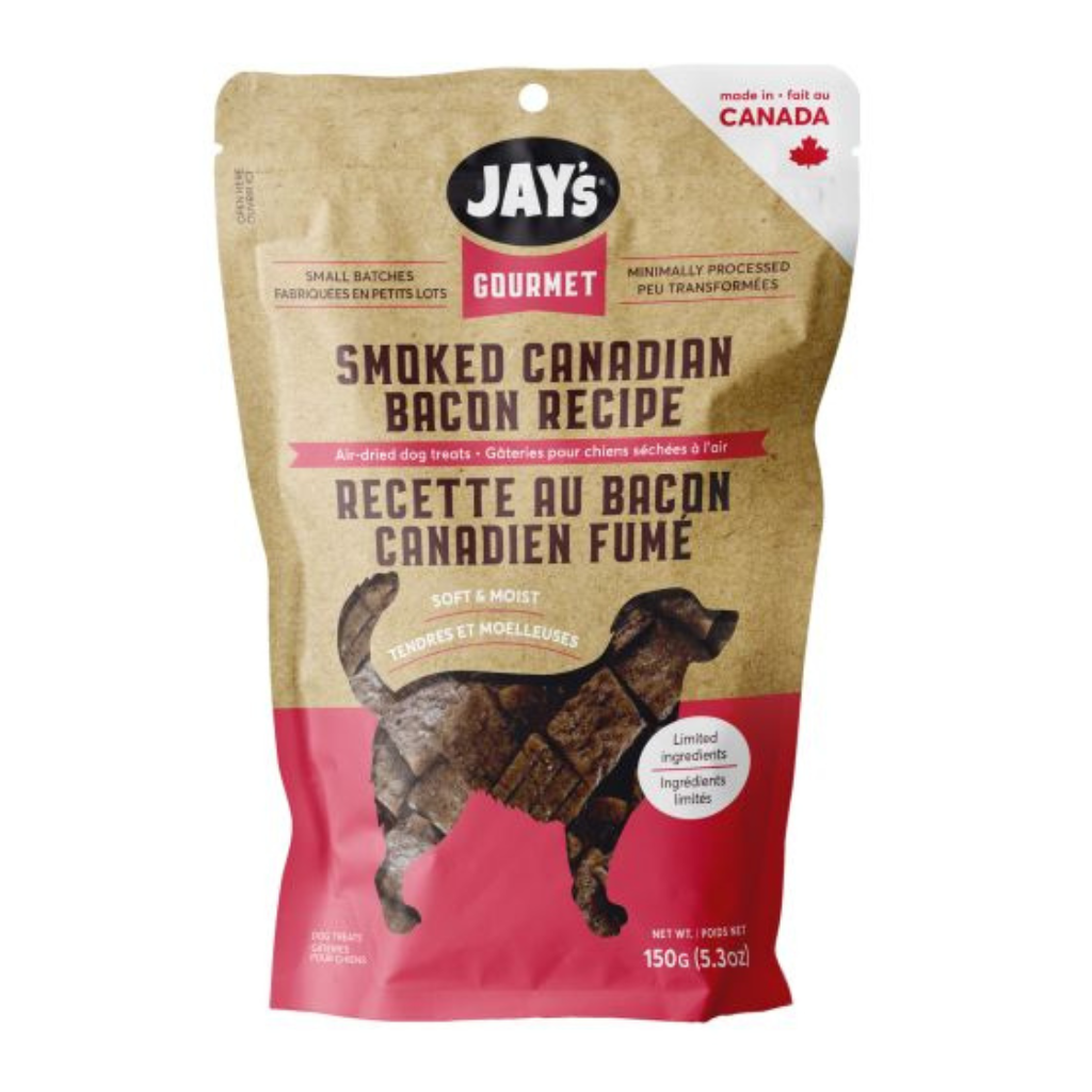 Jay's Gourmet Smoked Canadian Bacon Air-Dried Dog Treats