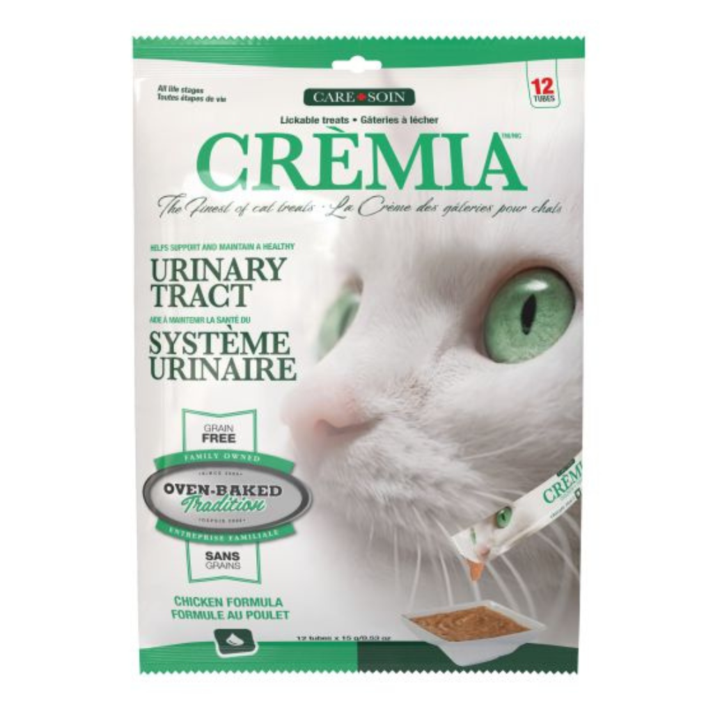 Oven-Baked Tradition Crèmia Lickable  Grain-Free Urinary Tract Chicken Cat Treats (12 Tubes)