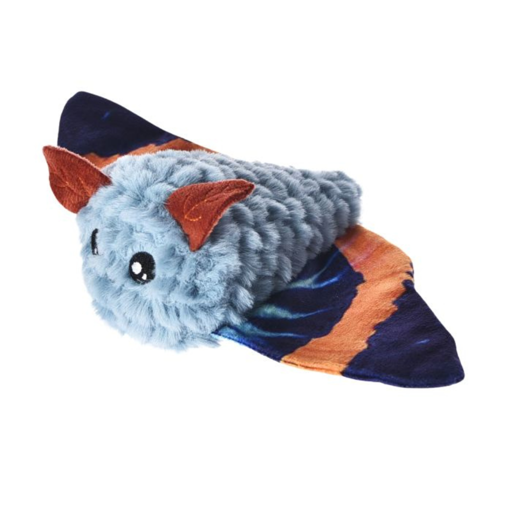 Bud'Z Blue Moth Plush 11" Dog Toy