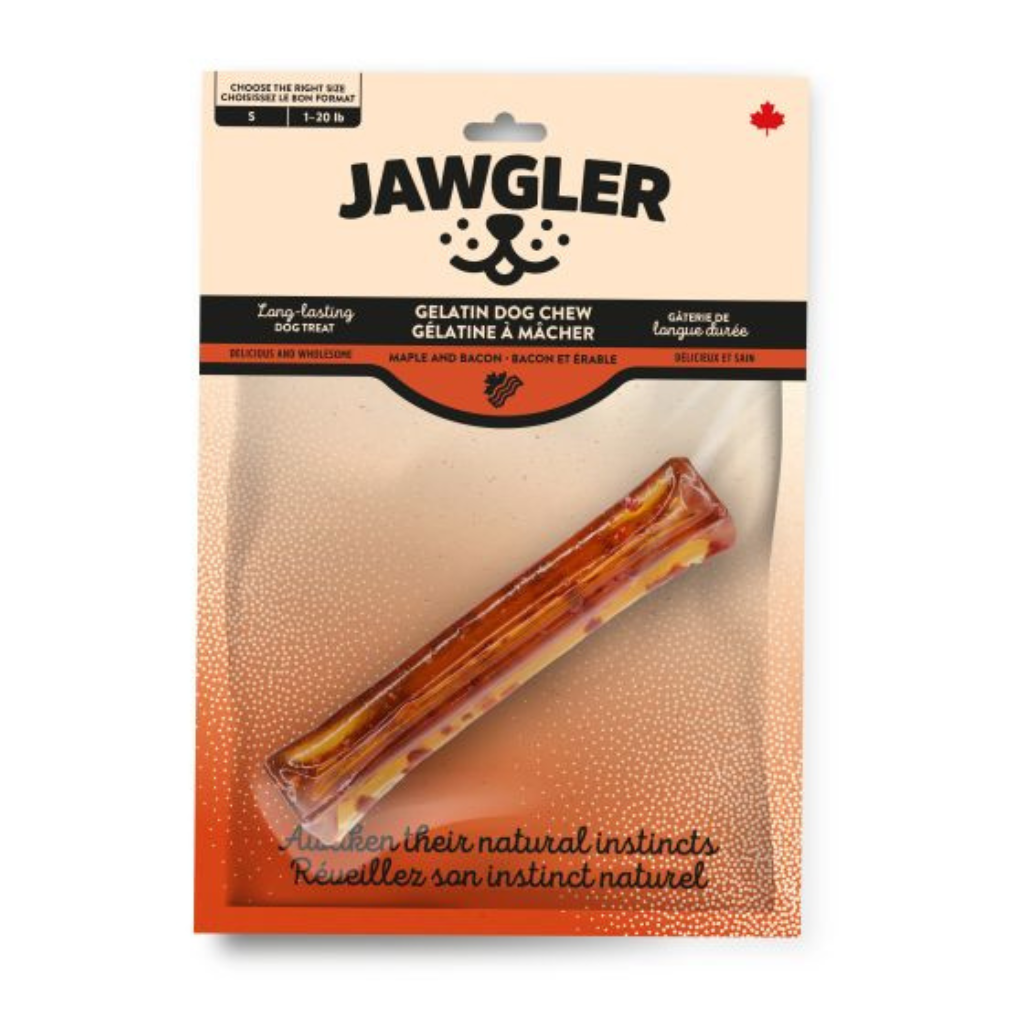 Jawgler Gelatin Bacon/Maple Dog Chew - Small