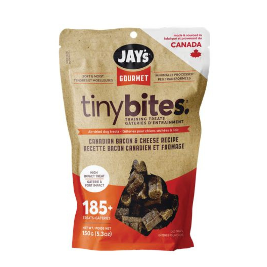 Jay's Gourmet Tiny Bites Bacon & Cheese Air-Dried Dog Treats
